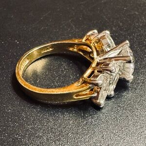 Dazzling EDCO CZ Gold Vermeil Ring